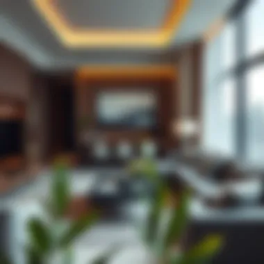 Modern amenities in a Dubai apartment, highlighting property features