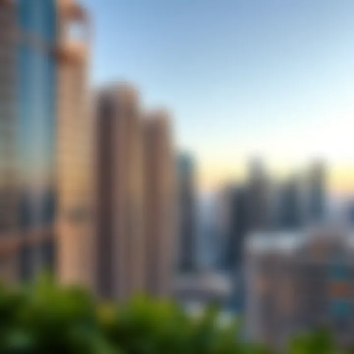 A stunning view of Dubai's skyline showcasing luxury apartment buildings