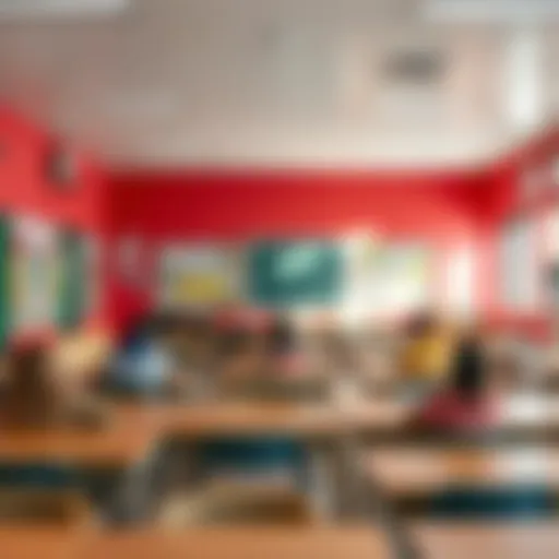 A vibrant classroom setting in Karama