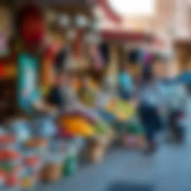 Dynamic Market Scene in Al Rawdah Vibrant local market in Al Rawdah displaying diverse offerings