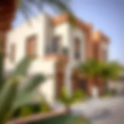 Stylish apartment exterior in Oud Metha