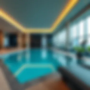 Luxurious amenities in Luma Park Views including swimming pool and gym