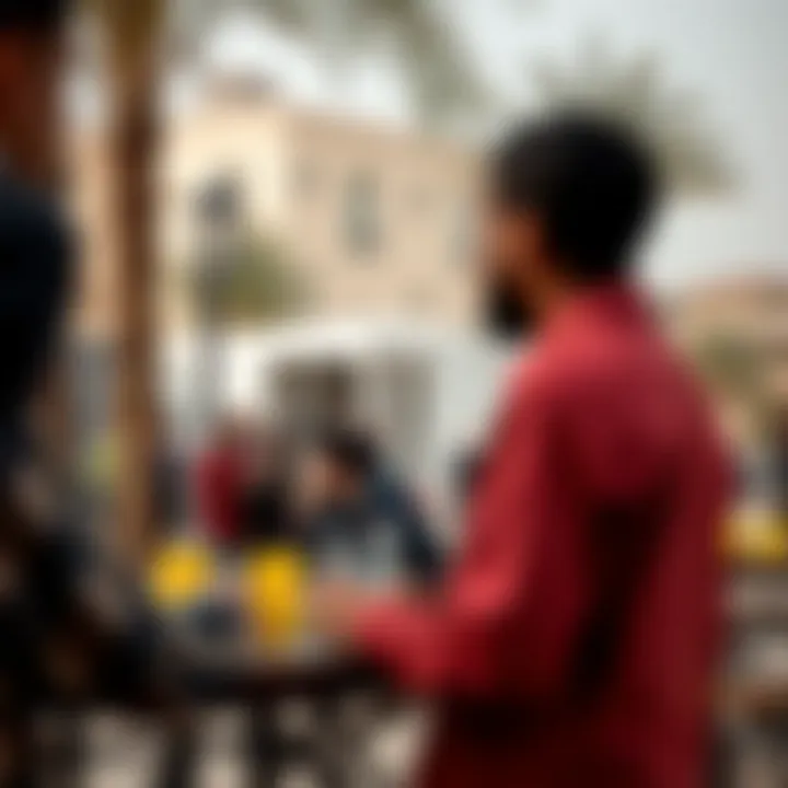Community gathering at the park illustrating social interactions