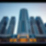 Stunning facade of Habtoor Business Tower showcasing modern architecture