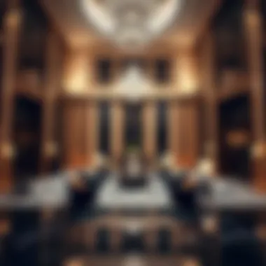 Opulent Lobby of Habtoor Business Tower Luxurious lobby interior of Habtoor Business Tower