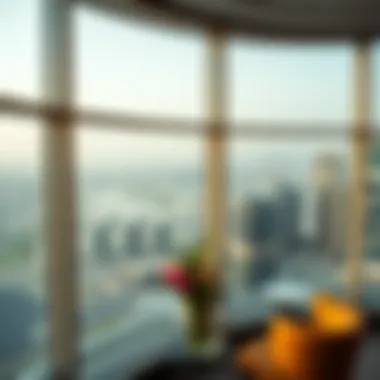 Breathtaking Views from Habtoor Business Tower Panoramic view of Dubai skyline from Habtoor Business Tower