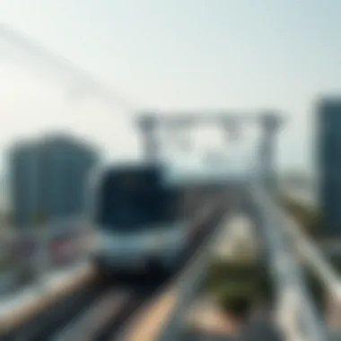 Tram System Enhancing Access to Palm Jumeirah Luxury tram system connecting to Palm Jumeirah