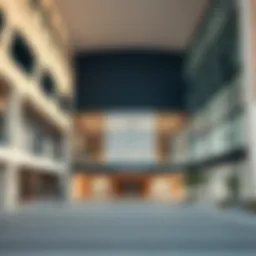 Exterior view of Shrooq Mall showcasing modern architecture