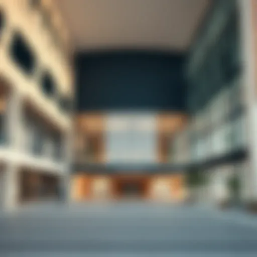 Exterior view of Shrooq Mall showcasing modern architecture