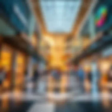 Diverse Retail Experience at Shrooq Mall Vibrant shopping area filled with diverse retail options