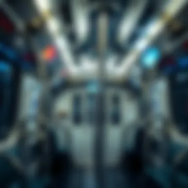 Interior of Dubai Metro Train Inside view of a Dubai Metro train during operation