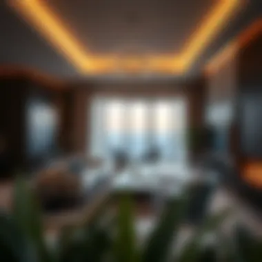 Modern Living Space at The Terraces Meydan Modern living space design in The Terraces Meydan