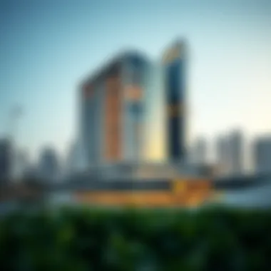 Modern Architecture in the UAE UAE skyline with modern architecture
