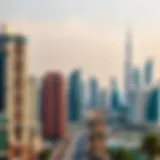 Dubai skyline showcasing real estate developments