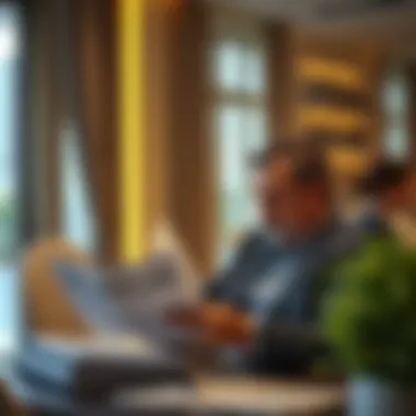 Investor Reviewing Property Documentation Investor reviewing property papers