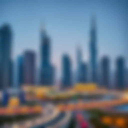 Dubai skyline showcasing modern architecture